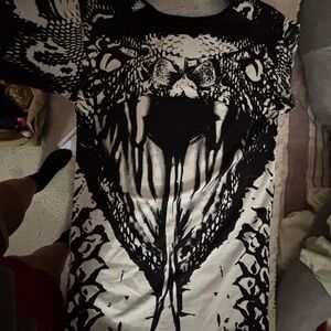 Under Armour Black and White Compression Shirt